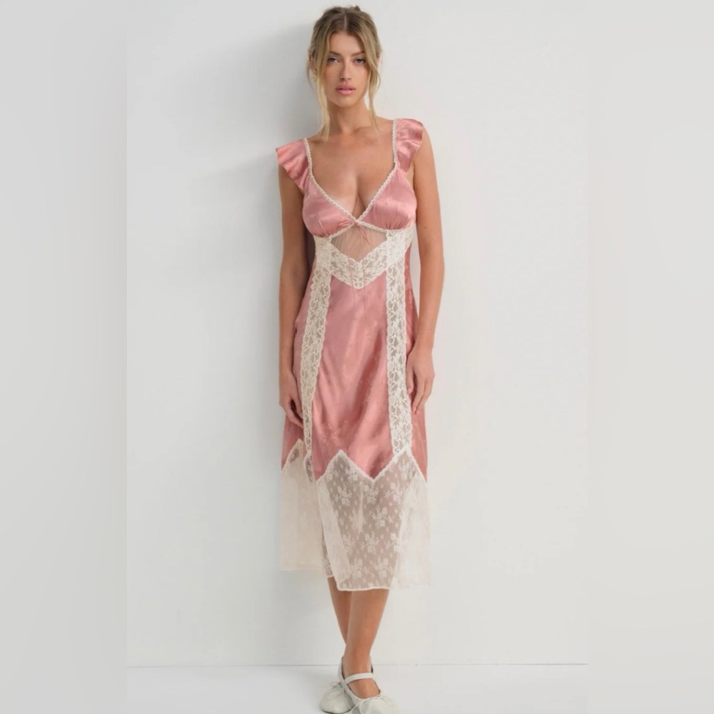Juliet midi slip dress